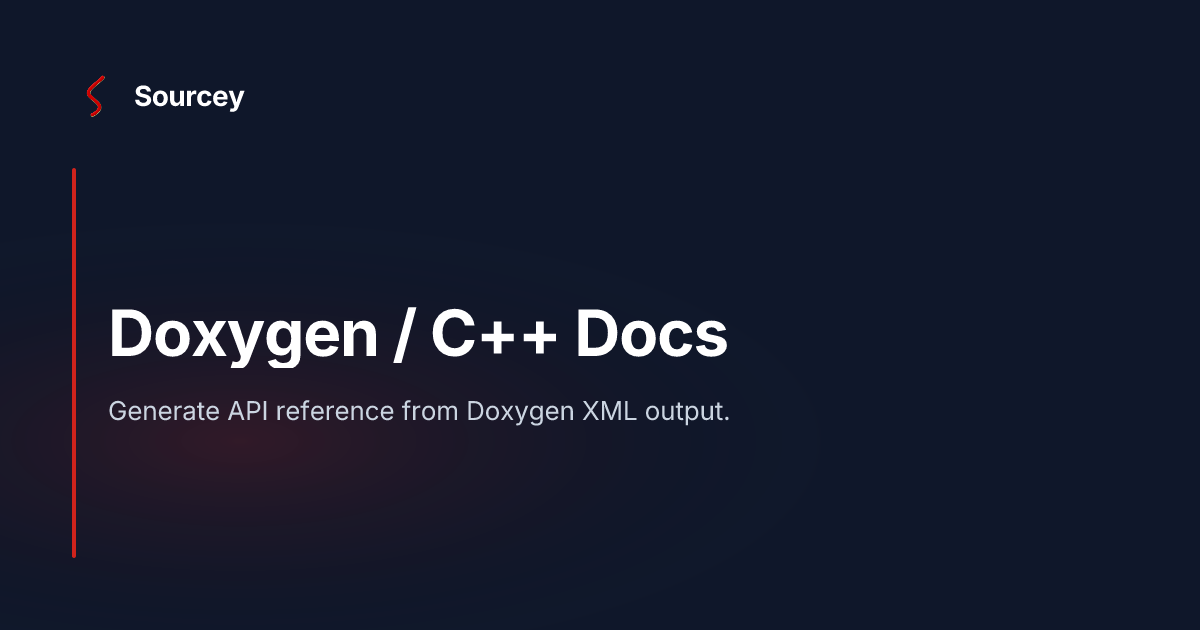 Doxygen / C++ Docs — Sourcey