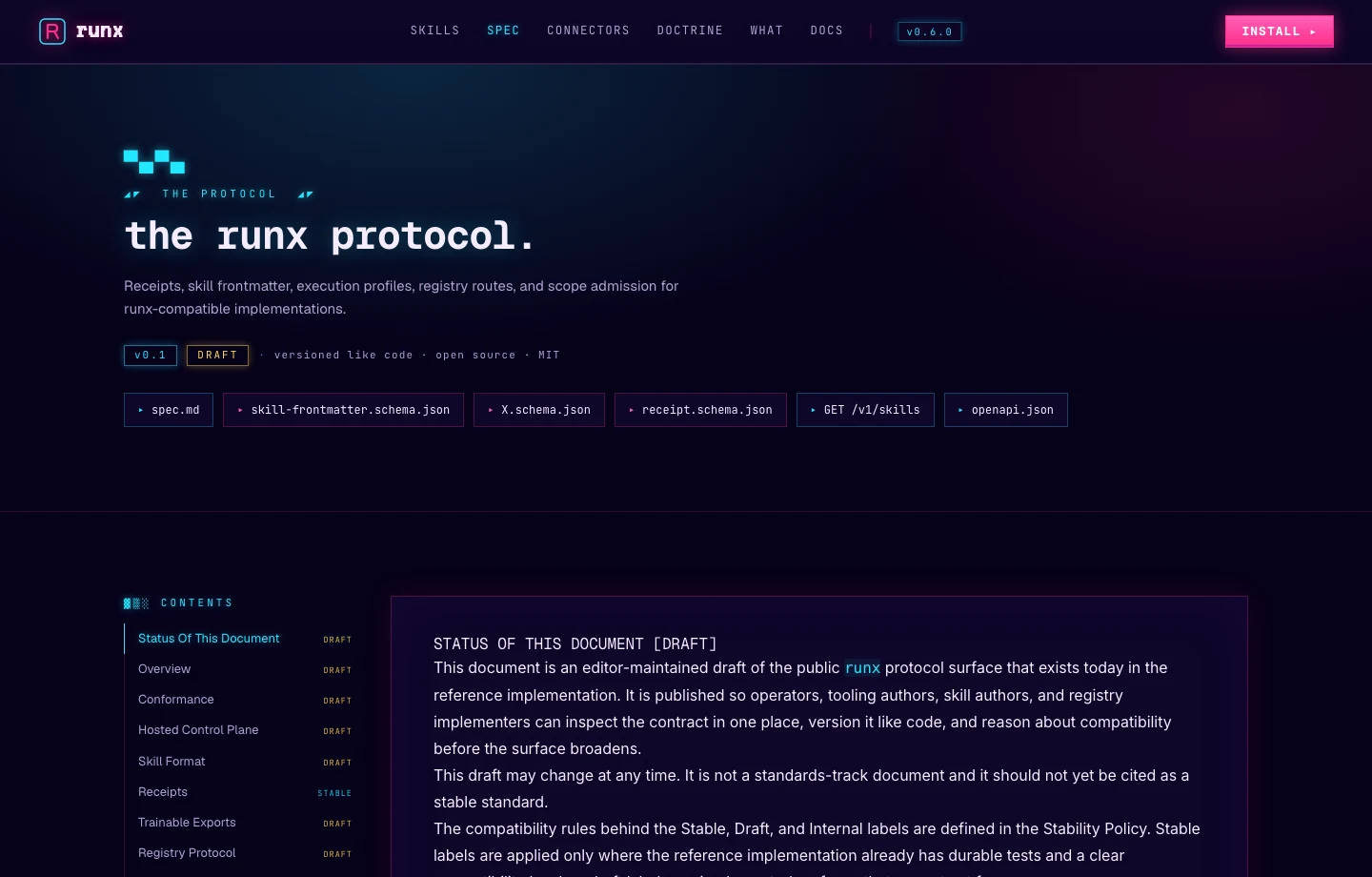 runx Rust API documentation built with Sourcey